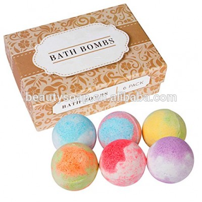 2017 Hot Sell ! Herbal Essential Oil Hand Made Multicolor Bath Bomb