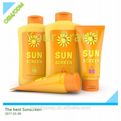 2017 Hot Sell! Amazon OEM Factory Manufacture high quality & Competitive price Sunscreen Lotion /Sunscreen cream/Suntan lotion